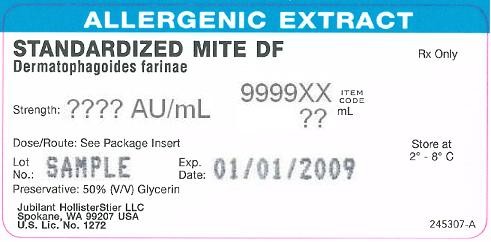 Standardized Mite Mix,  Dermatophagoides pteronyssinus and Dermatophagoides farinae, 10000 AU per mL