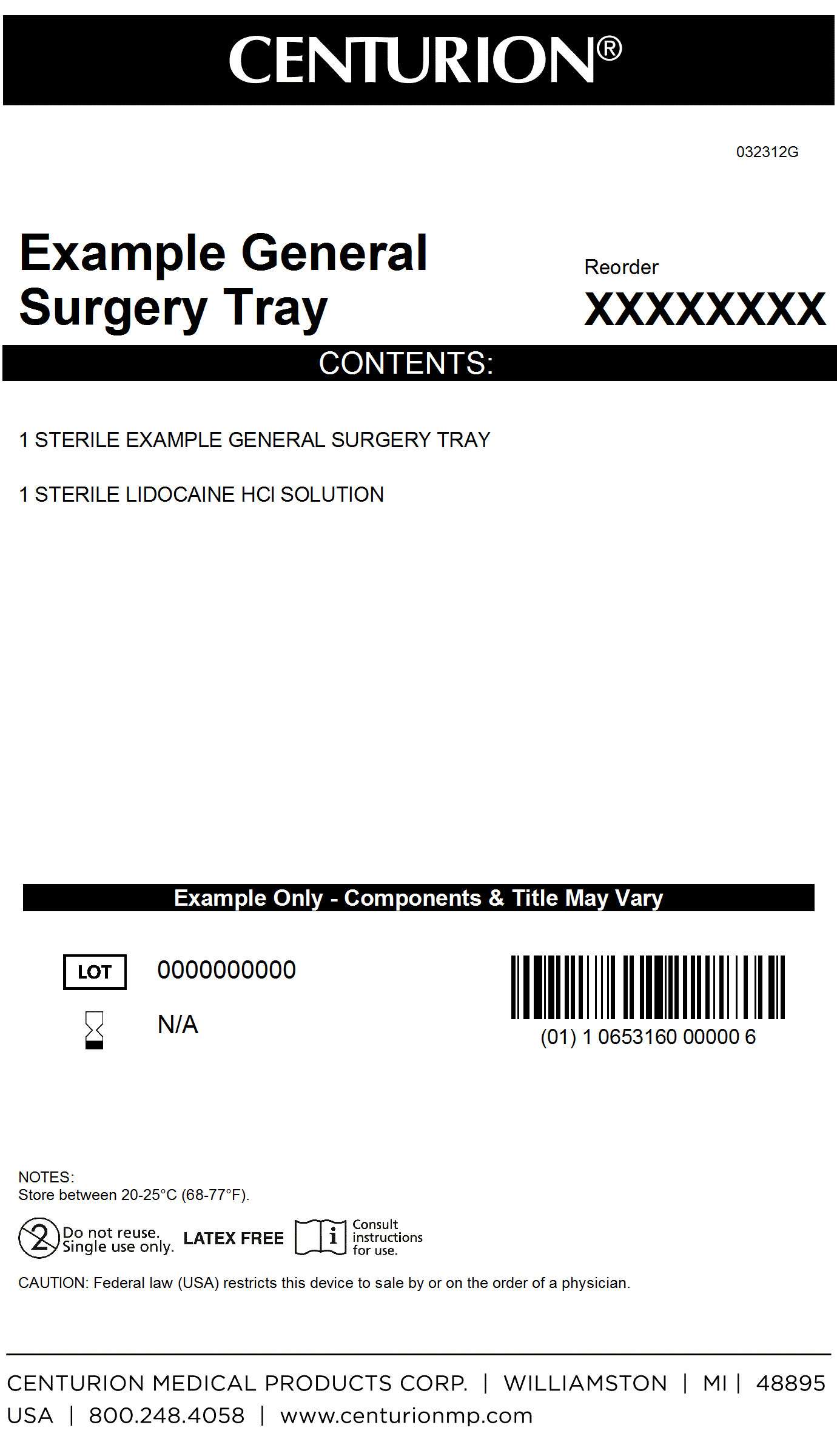 General Surgery Procedure Kit
