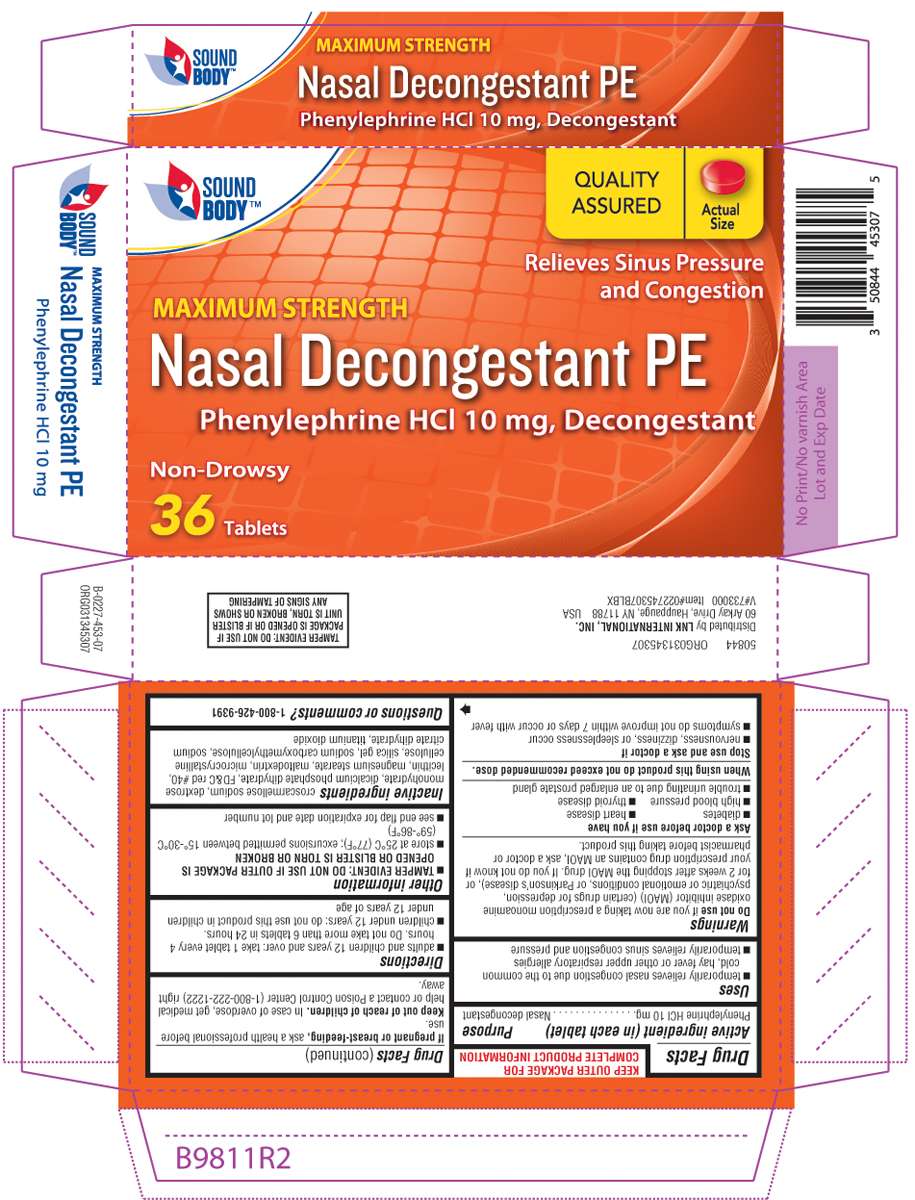 Maximum Strength Nasal Decongestant PE
