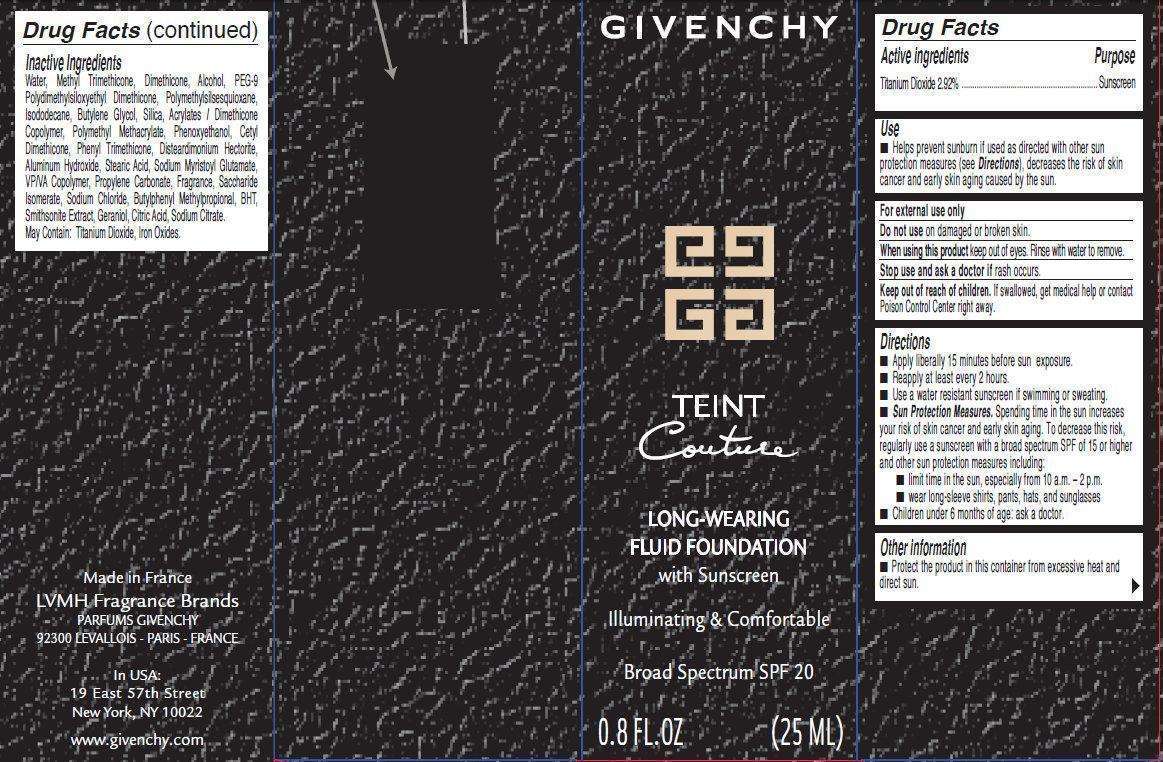 Givenchy TEINT COUTURE Long Wearing Fluid Foundation with Sunscreen Broad Spectrum SPF 20 ELEGANT SIENNA