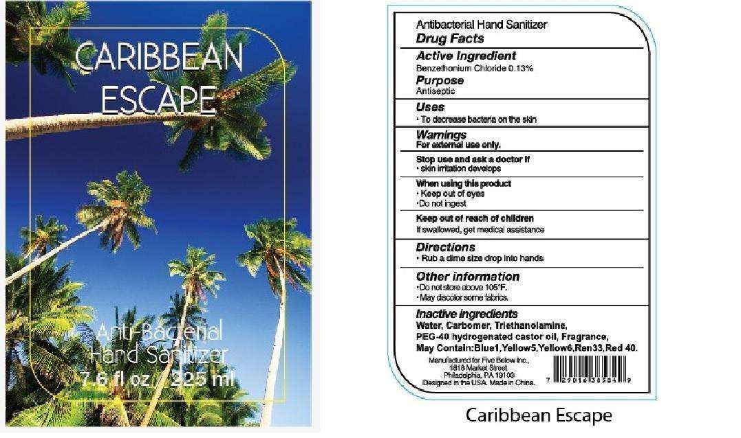 Caribbean Escape Anti Bacterial Hand Sanitizer