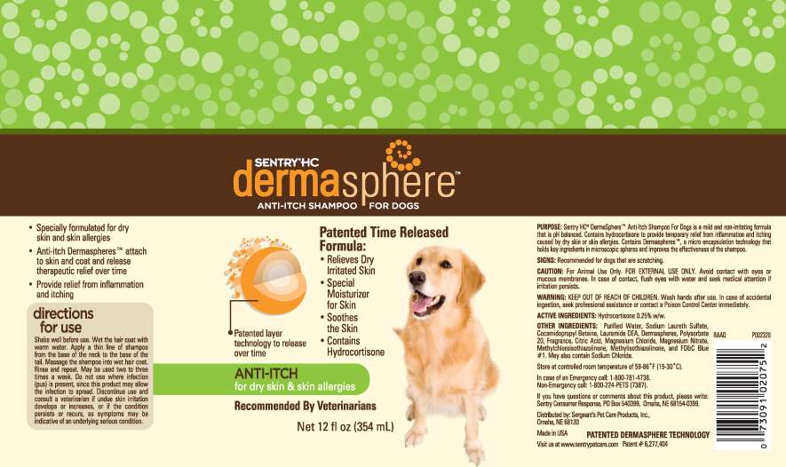 Sentry HC Dermasphere Anti-Itch Shampoo For Dogs