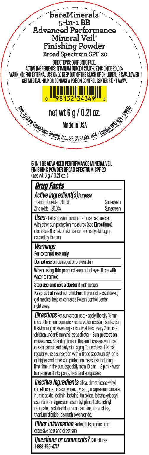 bareMinerals 5-in-1 BB Advanced Performance Mineral Veil Finishing Broad Spectrum SPF 20