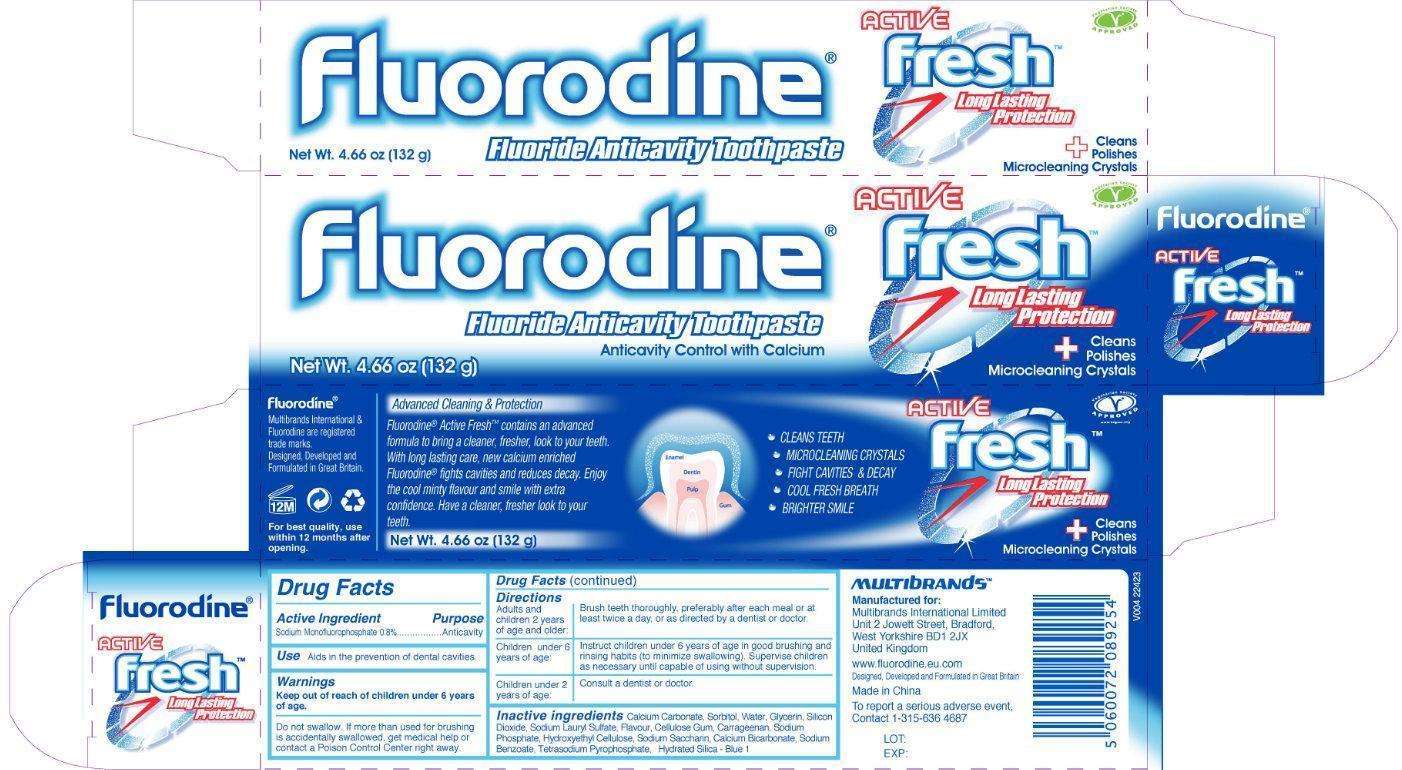fluorodine ACTIVE fresh Fluoride Anticavity