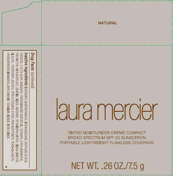 Laura Mercier Tinted Moisturizer Creme Compact Broad Spectrum SPF 20 Sunscreen NATURAL