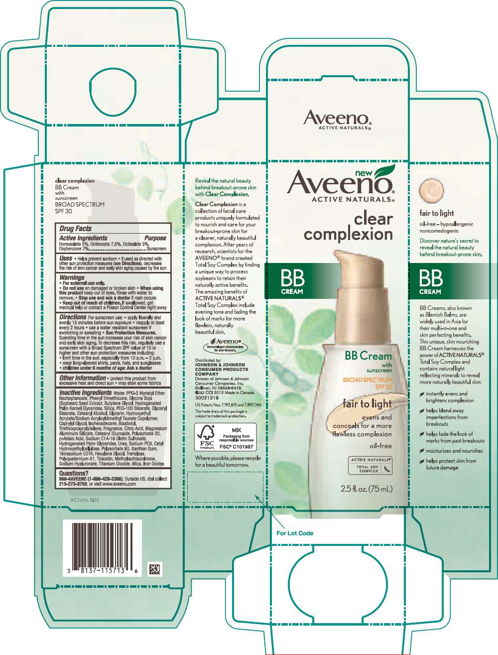 Aveeno Active Naturals Clear Complexion BB