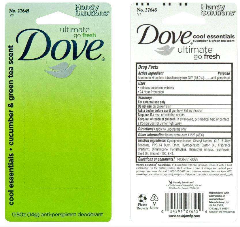 Handy Solutions Dove Cool Essential Cucumber and Green Tea Scent Anti-Perspirant
