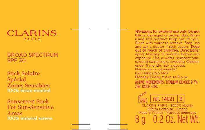 Clarins Broad Spectrum SPF 30 Sunscreen for Sun-Sensitive Areas