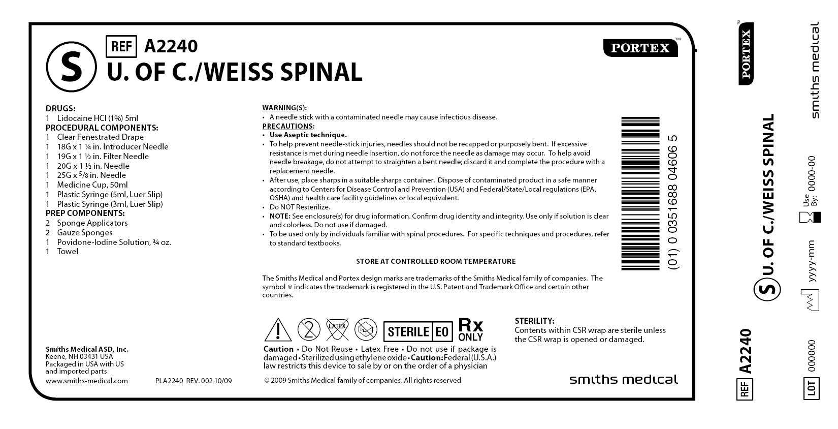 A2240 U. OF C./WEISS SPINAL