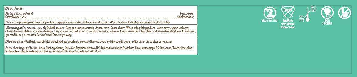 CardinalHealth personal cleansing cloth with dimethicone