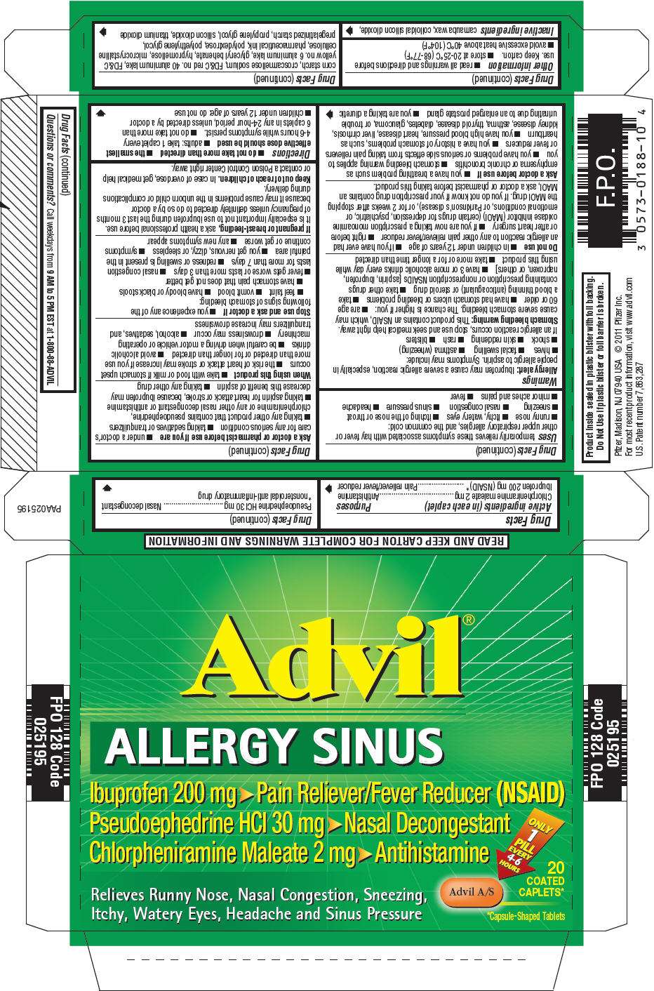 ADVIL ALLERGY SINUS