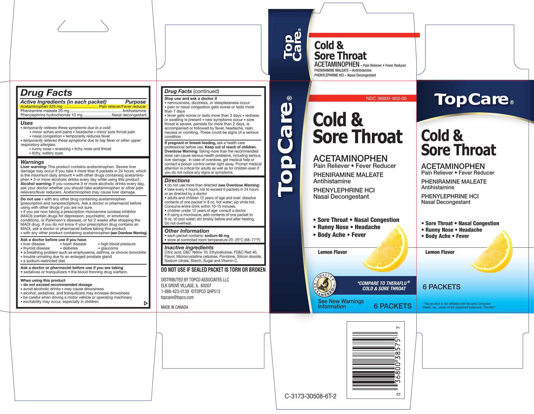 Topcare Cold and Sore Throat