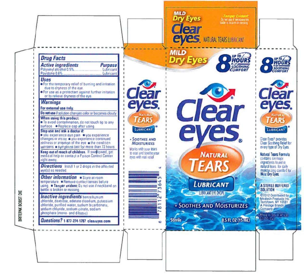Clear Eyes Natural Tears