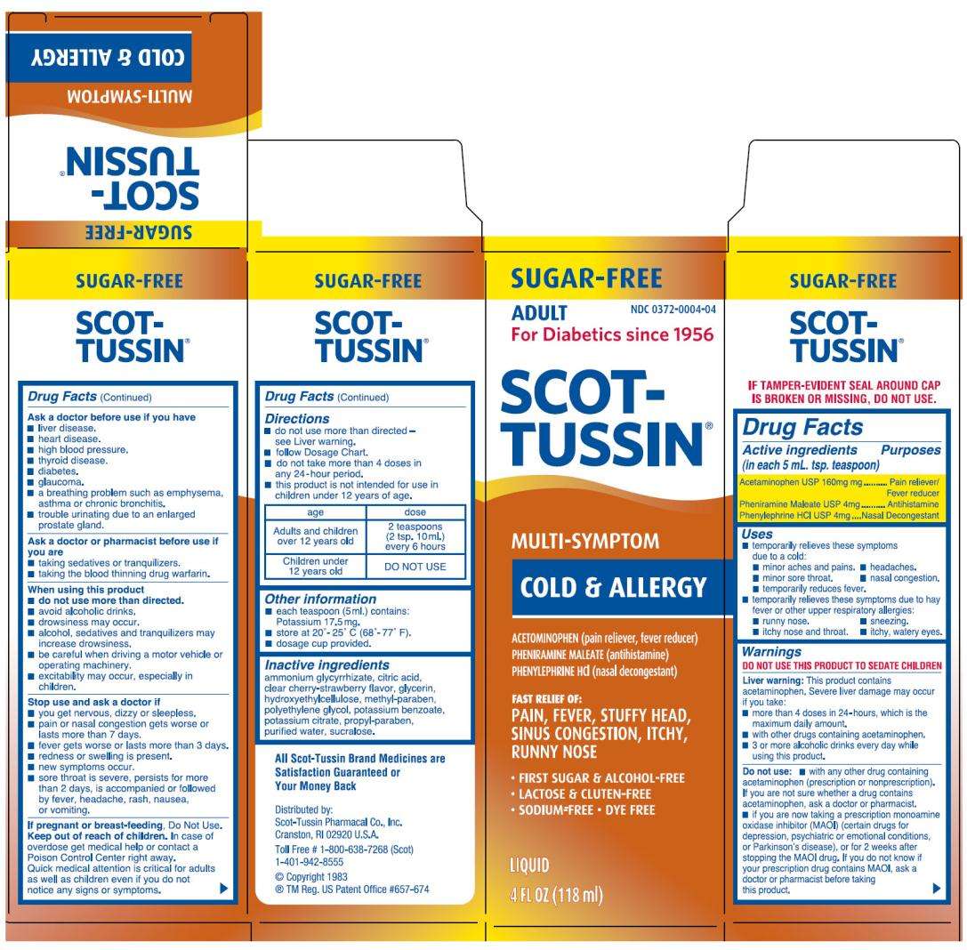 Scot-Tussin Original SF Multi-Symptom