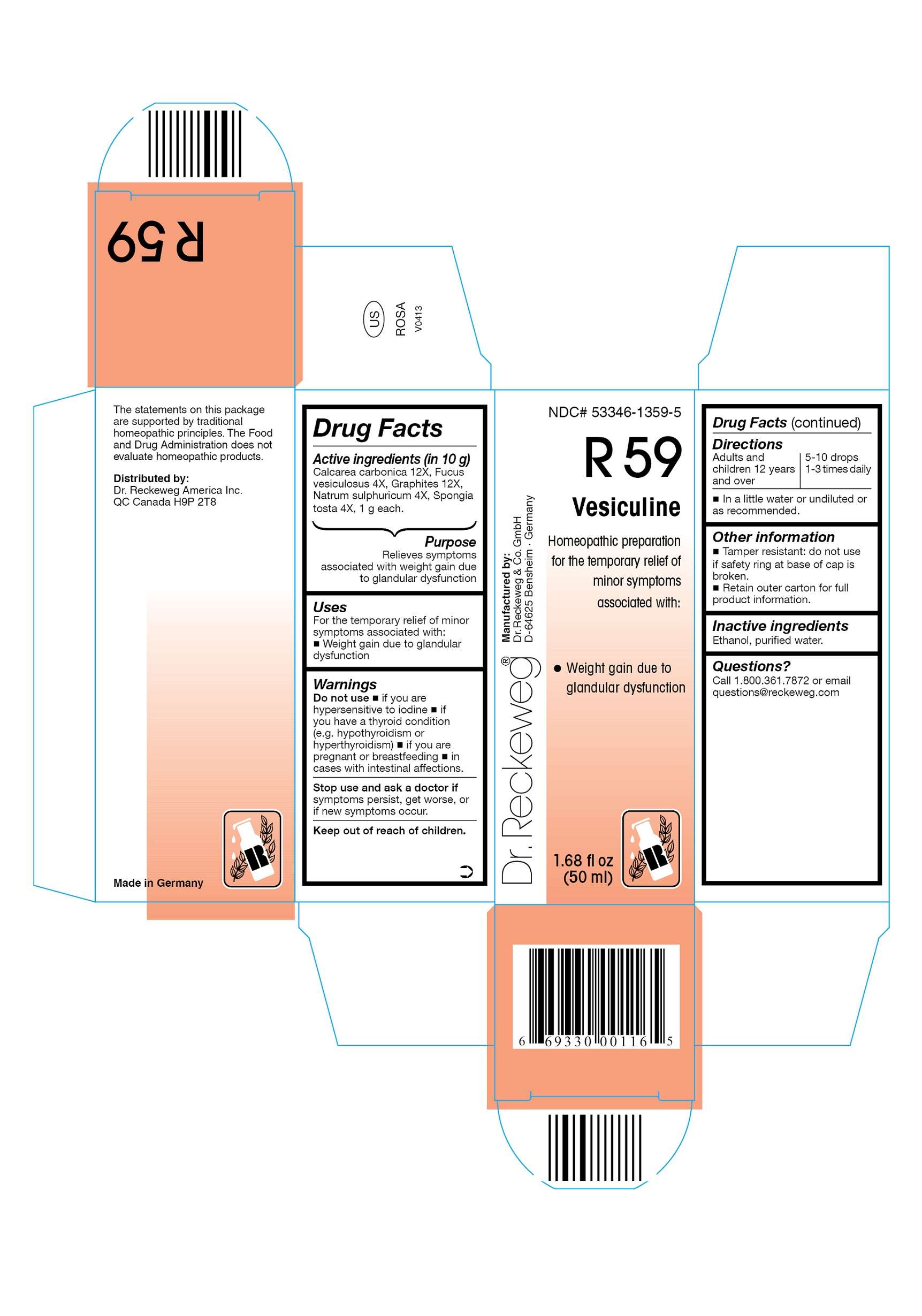 DR. RECKEWEG R59 Vesiculine