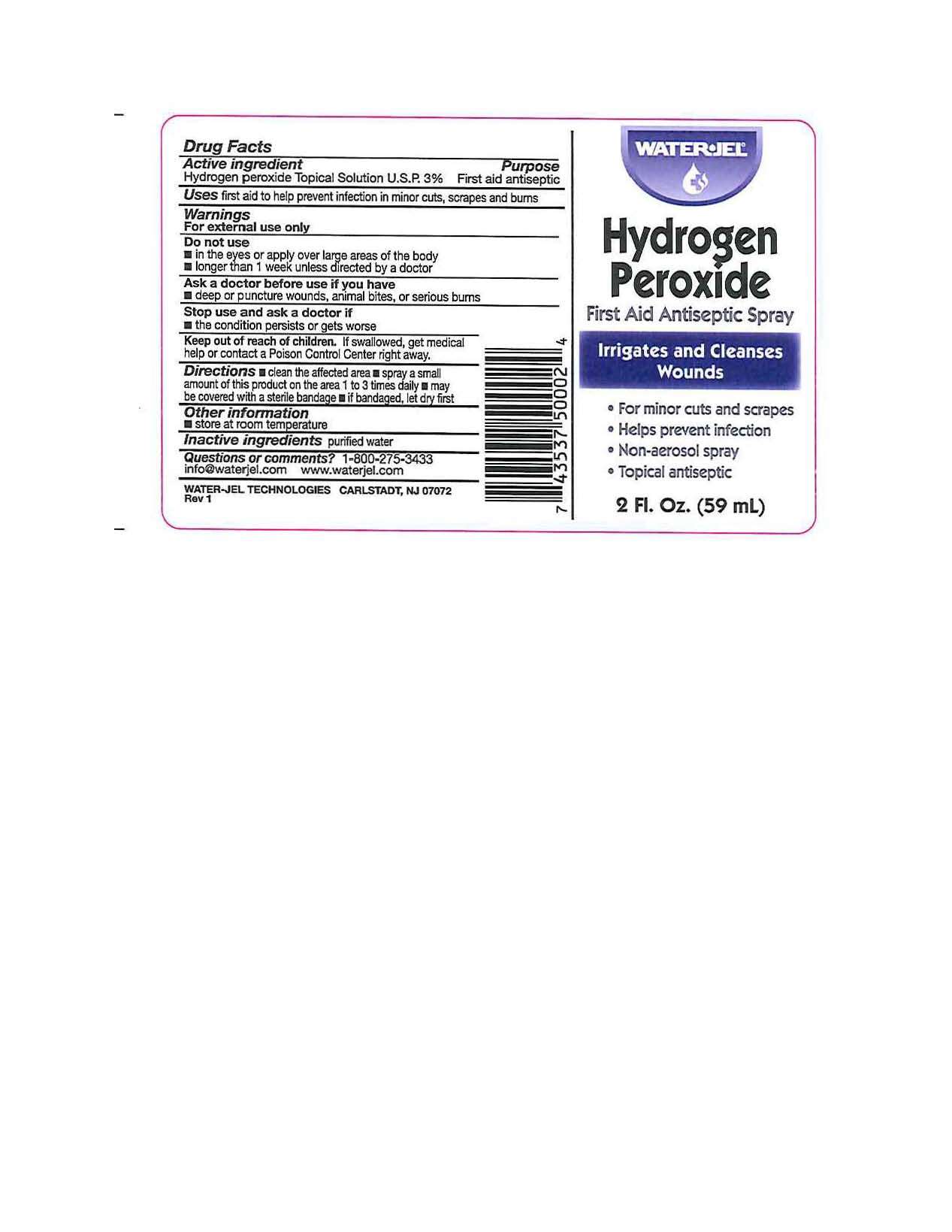 Water Jel Hydrogen Peroxide