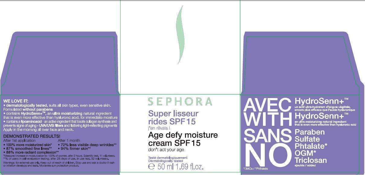 Sephora Super Lisseur Rides SPF 15 Age Defy Moisture