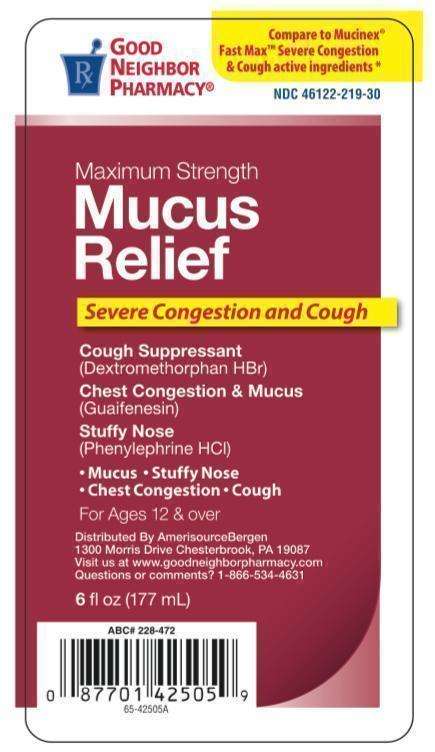 Mucus Relief Severe Congestion and Cough