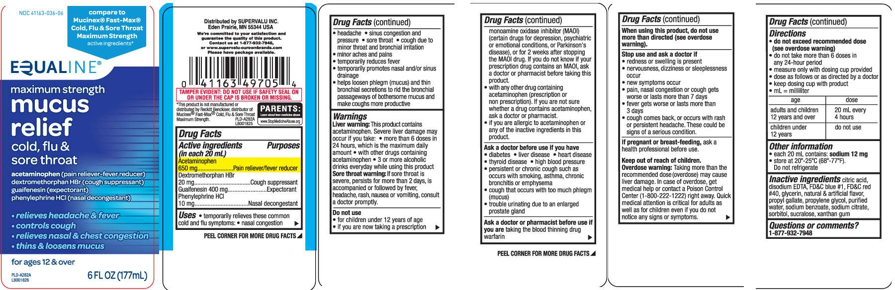 Mucus Relief Cold Flu Sore Throat