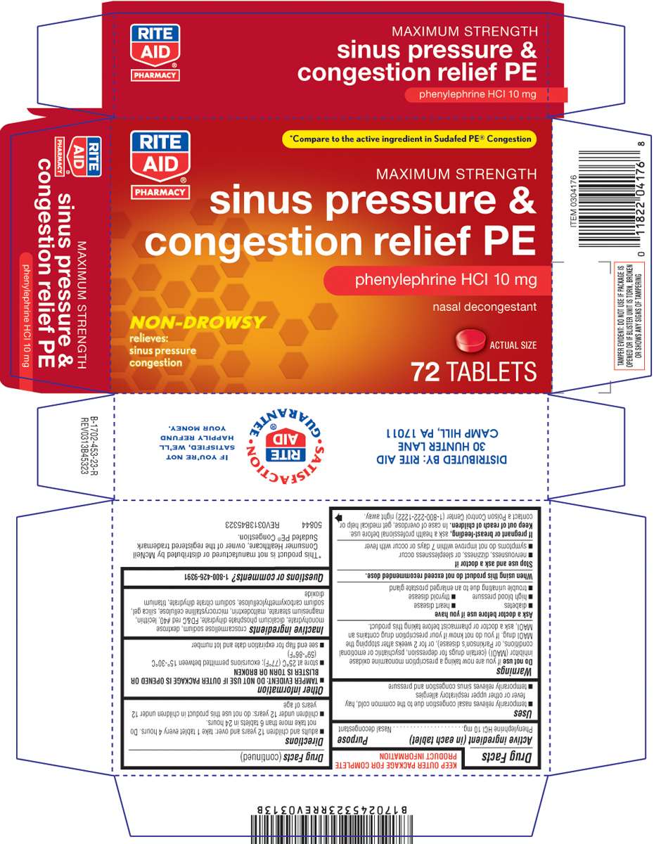 Maximum Strength Sinus Pressure and Congestion Relief PE