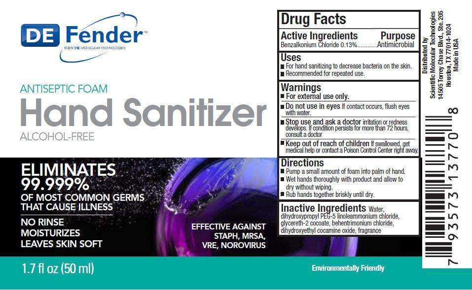 DEFENDER Antiseptic Foam Hand Sanitizer Alcohol-Free