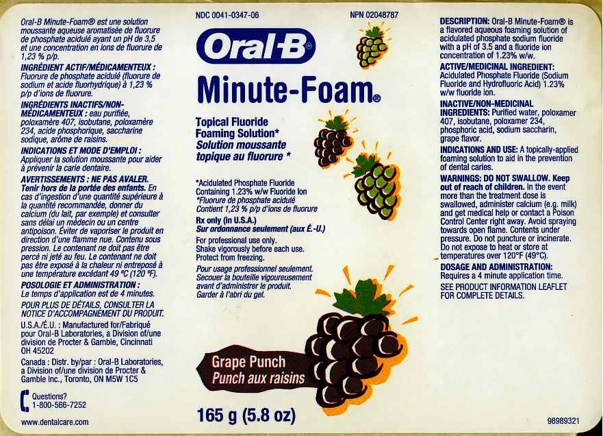 Oral-B Minute-Foam Grape Punch