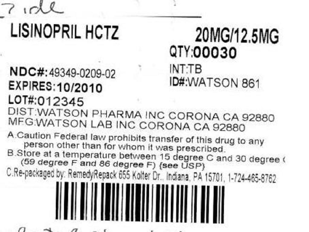 Lisinopril and Hydrochlorothiazide