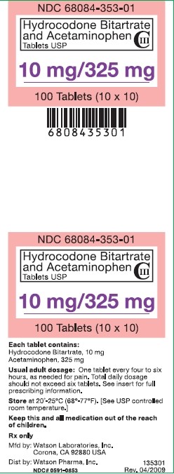 Hydrocodone Bitartrate and Acetaminophen