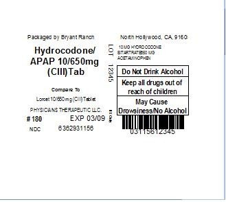 HYDROCODONE BITARTRATE AND ACETAMINOPHEN