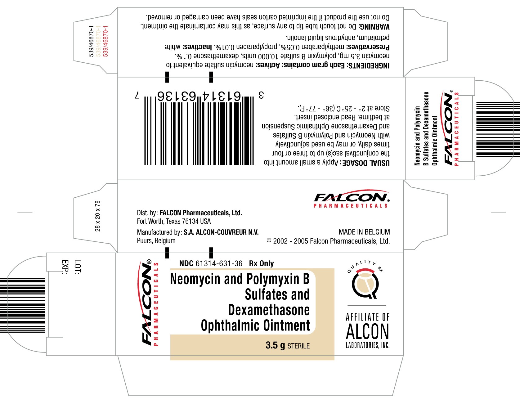 Neomycin and Polymyxin B Sulfates and Dexamethasone