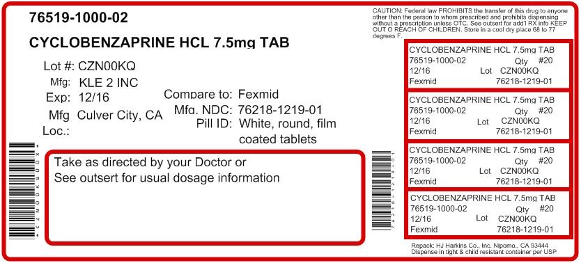 CYCLOBENZAPRINE HYROCHLORIDE