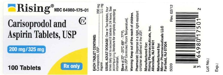 CARISOPRODOL and ASPIRIN