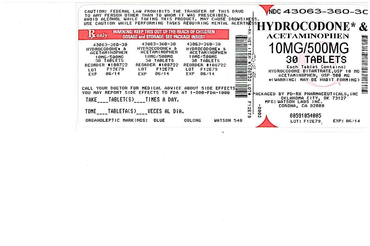 Hydrocodone Bitartrate and Acetaminophen