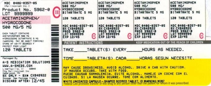 HYDROCODONE BITARTRATE AND ACETAMINOPHEN