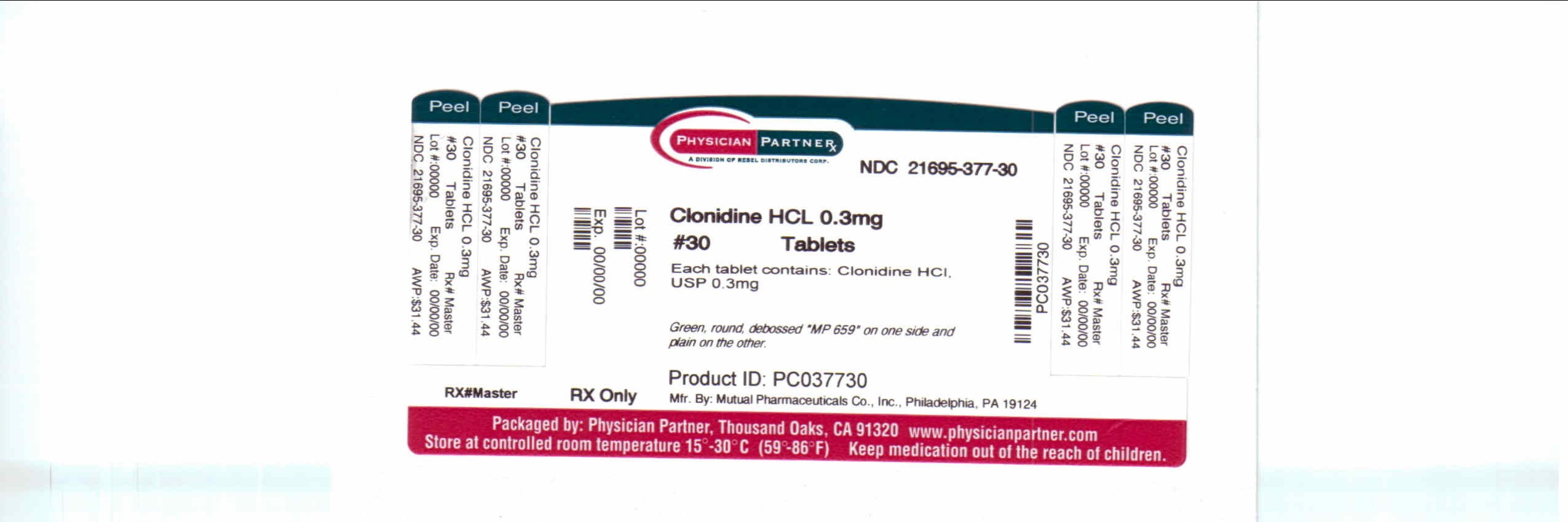 CLONIDINE HYDROCHLORIDE