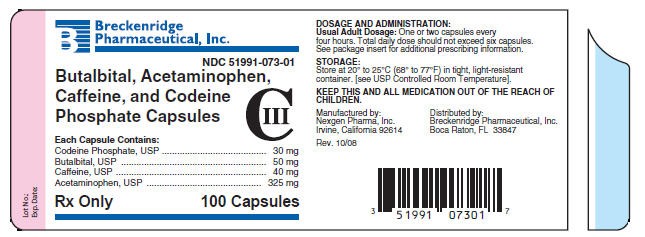 Butalbital, Acetaminophen, Caffeine and Codeine Phosphate