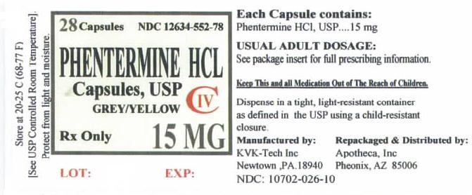 PHENTERMINE HYDROCHLORIDE