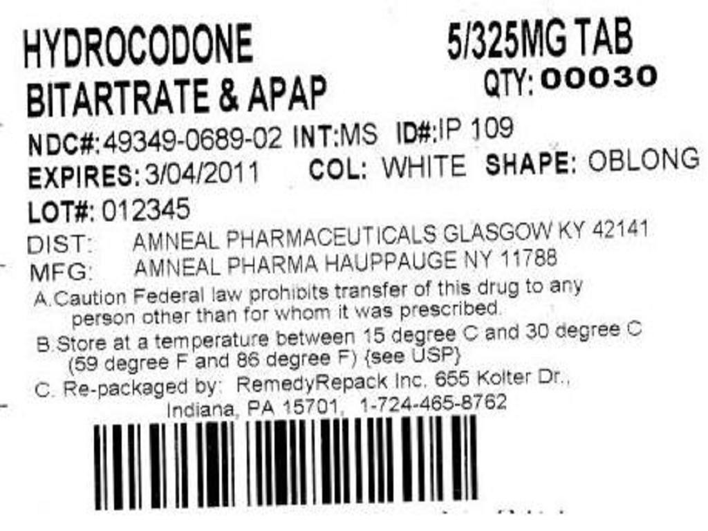 Hydrocodone Bitartrate and Acetaminophen