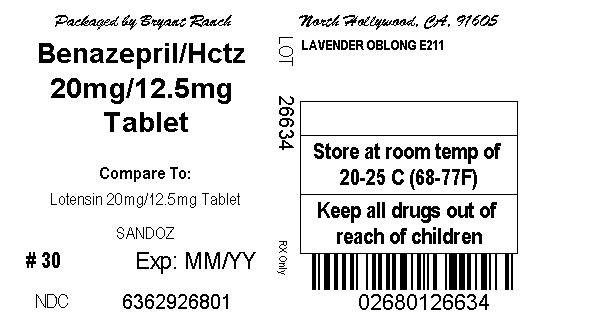 Benazepril Hydrochloride and Hydrochlorothiazide