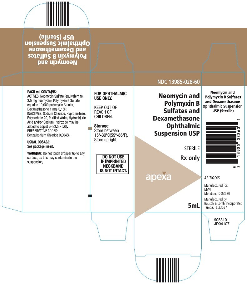 Neomycin Polymyxin B Sulfates and Dexamethasone