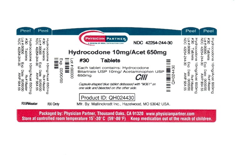 HYDROCODONE BITARTRATE AND ACETAMINOPHEN