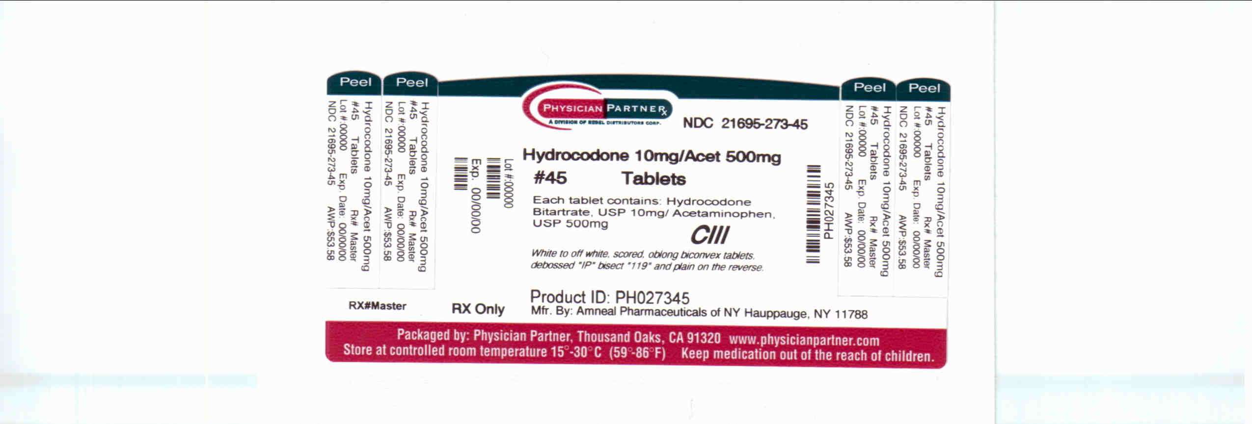 Hydrocodone Bitartrate and Acetaminophen