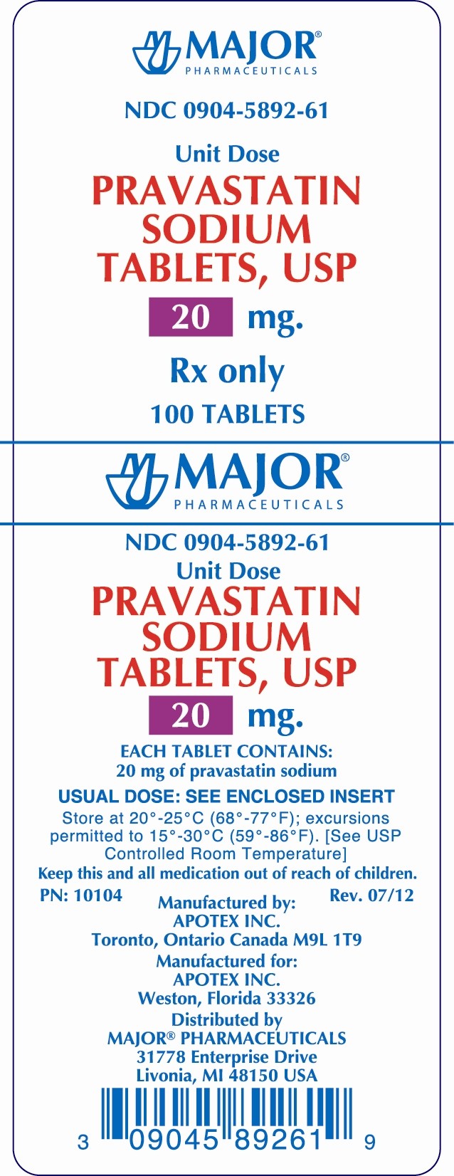 PRAVASTATIN SODIUM