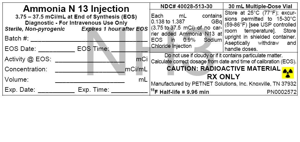 Ammonia N 13