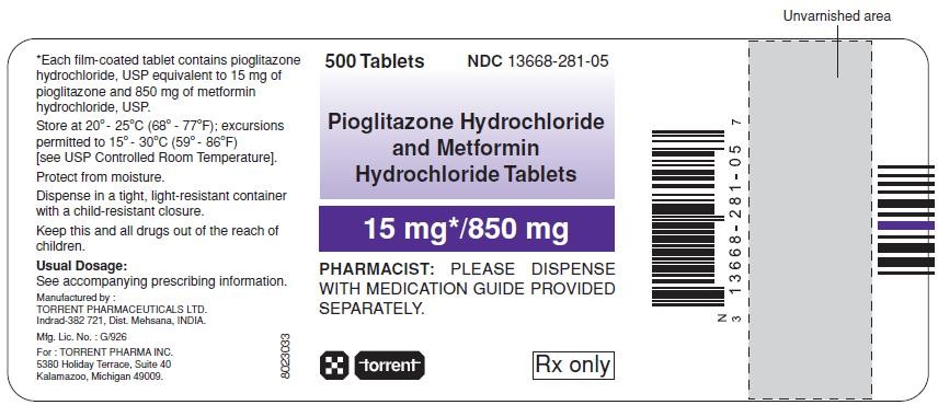 Pioglitazone HCL and Metformin HCL