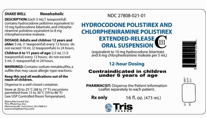Hydrocodone Polistirex and Chlorpheniramine Polisitrex