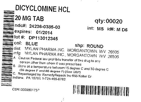 Dicyclomine Hydrochloride