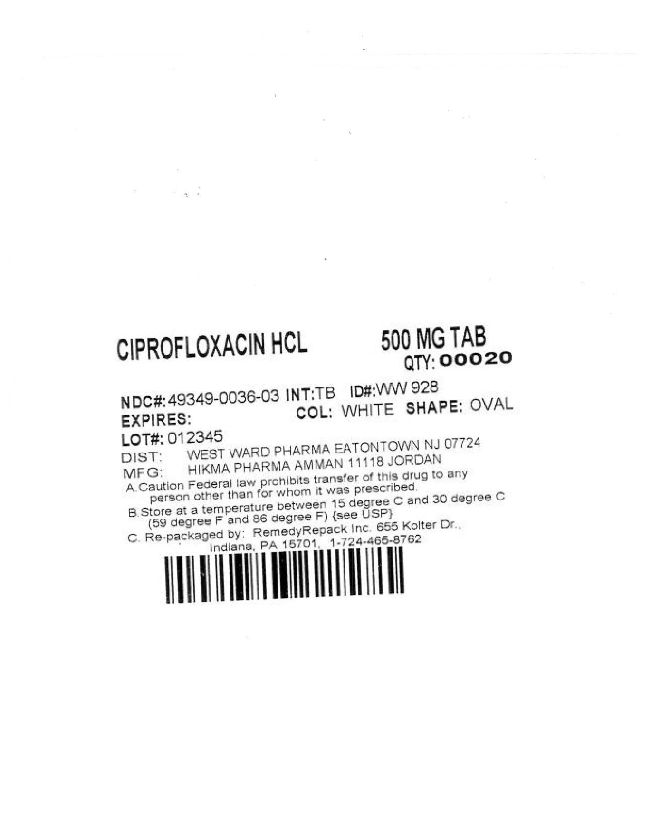 Ciprofloxacin Hydrochloride