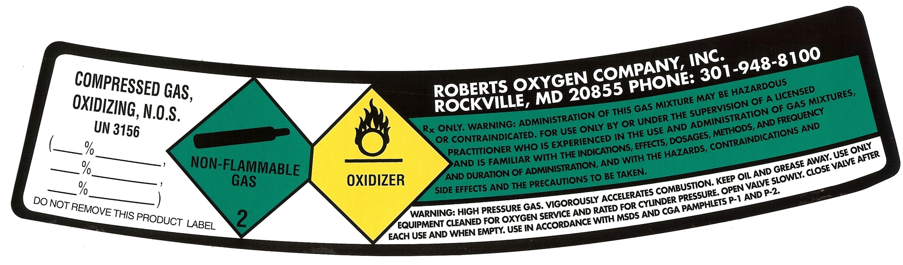 Carbon Dioxide-Oxygen-Nitrogen Mixture