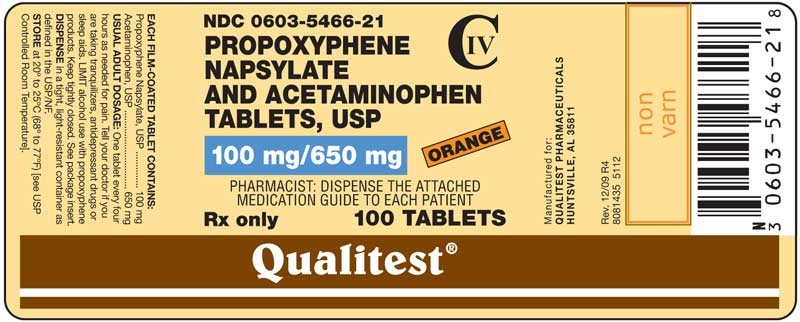 Propoxyphene and Acetaminophen